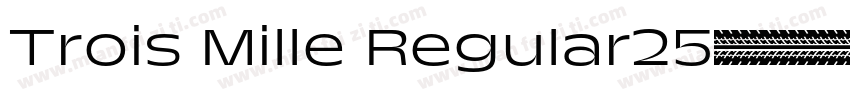 Trois Mille Regular25字体转换